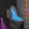 Motion Sensor LED Lamp, USB Rechargeable RGB Toilet Night Light with Remote Switch, Adjustable Color Changing - Image 2