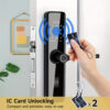 Biometric Fingerprint Door Lock, Keyless Entry with App & Keypad, Aluminum Alloy, Battery Powered - Image 8