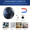 Hidden Camera Mini WiFi Camera Portable Small Nanny Cam - Image 2