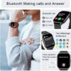 Smart Watch for Men Women Fitness: Make/Answer Call Smart Watches for Men Digital Mens Watches Running Waterproof Smartwatch Android Phones iPhone Samsung Compatible Heart Rate Monitor Step Tracker - Image 2