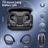 Wireless Earbuds 75hrs Bluetooth 5.3 Headphone Sport, 2025 Bluetooth Earbuds Stereo Deep Bass Over Ear Bud with Earhooks, ENC Noise Cancelling Mic, IPX7 Waterproof Earphone for Workout/Running - Image 2