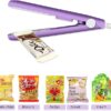 Today’s promotion 2 PACK Mini Bag Sealer Heat Seal, Handheld Food Sealer Bag Resealer for Food Storage, Portable Smart Heat Sealer Machine with 45” Power Cable for Chip Bags, Plastic Bags, Snack Bags (green+purple) - Image 7