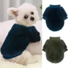 2 Pieces Dog Sweaters for Small Dogs Boy Fall Small Dog Sweater Winter Warm Puppy Clothes Fleece Chihuahua Sweater Cute Small Dog Clothes for Male Cat Clothes, Blue, Dark Green, Small - Image 5