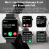 Smart Watch, 1.90" Smartwatch for Men Women (Answer/Make Call), Fitness Watch with 120+ Sport Modes, Heart Rate/Sleep Monitor/Pedometer, Activity Trackers for Android/iOS Phones - IP68 Waterproof - Image 3