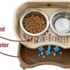 Neater Feeder - Express Model - Mess-Proof Dog Bowls (Small, Cappuccino) – Made in USA – Elevated, No Spill, Non-Tip, Non-Slip, Raised Stainless Steel Food & Water Pet Bowls - Image 4