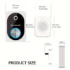 Smart Visual Doorbell with 2.4GHz Wi-Fi, HD Night Vision, Two-way Call & 72 Hours Cloud Storage - Image 2