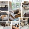 Today’s promotion 9.9 Tinaco Luxurious Calming Dogs/Cats Bed Mats, Washable Removable Couch Cover, Plush Long Fur Mat for Pets, Waterproof Lining, Perfect for Small, Medium and Large Dogs and Cats (Navy Blue, XL) - Image 5