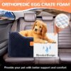 Memory Foam Booster Dog Car Seat Medium Dogs, Elevated Pet Car Seat Under 45 LBS, Detachable Washable, Anti-Slip Dog Booster Seat for Car Back Seat Only, Travel Dog Car Bed, Dog Seat Belt - Image 6