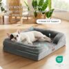 Today’s promotion7.9 Bedsure Orthopedic Dog Bed for Medium Dogs - Waterproof Dog Sofa Beds Medium, Supportive Foam Pet Couch Bed with Removable Washable Cover, Waterproof Lining and Nonskid Bottom, Grey, 28"x23"x6.5" - Image 4