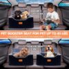 Memory Foam Booster Dog Car Seat Medium Dogs, Elevated Pet Car Seat Under 45 LBS, Detachable Washable, Anti-Slip Dog Booster Seat for Car Back Seat Only, Travel Dog Car Bed, Dog Seat Belt - Image 8