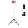 82.67in Lightweight Phone Tripod, Extendable Selfie Stick Tripod - Image 5