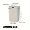 Odor-Proof Smart Trash Can, Quiet Close,  Battery Operated for Kitchen, Bathroom, Office - Image 9