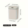 Odor-Proof Smart Trash Can, Quiet Close,  Battery Operated for Kitchen, Bathroom, Office - Image 8