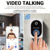 Smart Visual Doorbell with 2.4GHz Wi-Fi, HD Night Vision, Two-way Call & 72 Hours Cloud Storage - Image 6