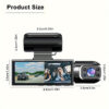 1080P Dual Camera Dash Cam For Cars With IR Night Vision - Image 2